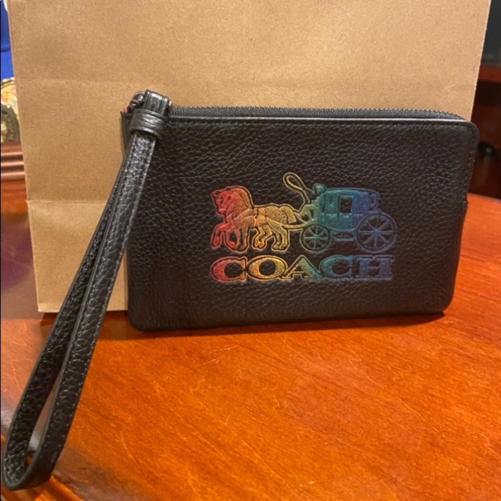 COACH Wristlet. Horse and Carriage. Black. - SOLD elsewhere